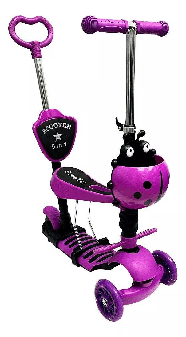 Patineta Scooter 5 En 1 Con Luces Led