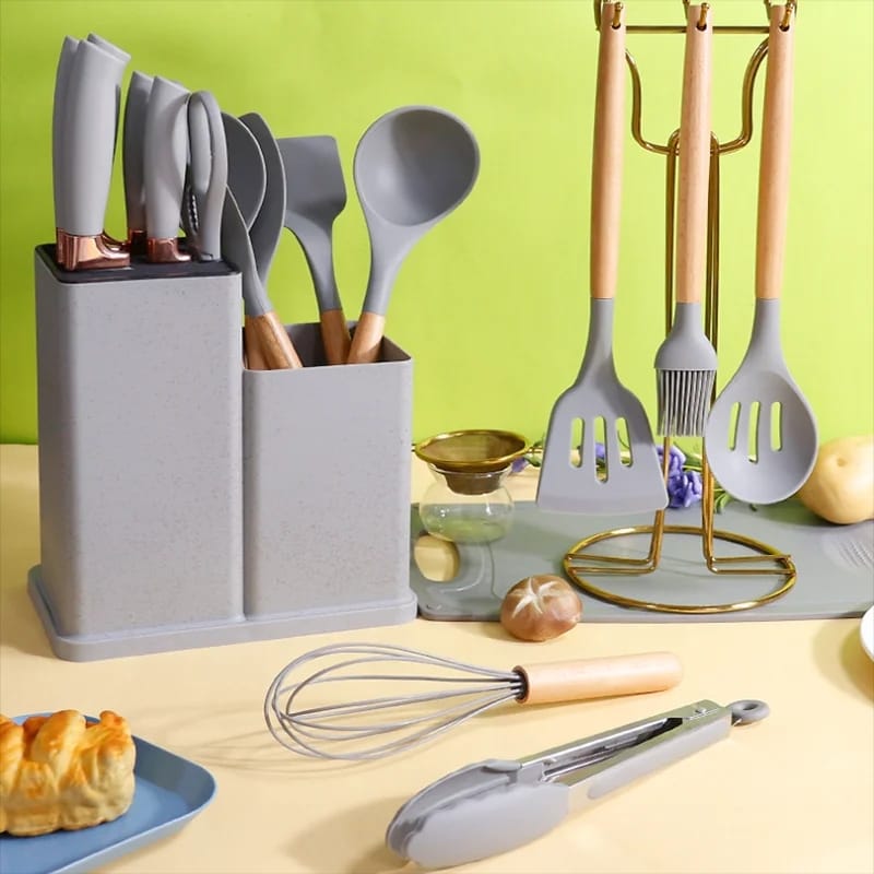 Set 19 Piezas Utensilios De Cocina Silic