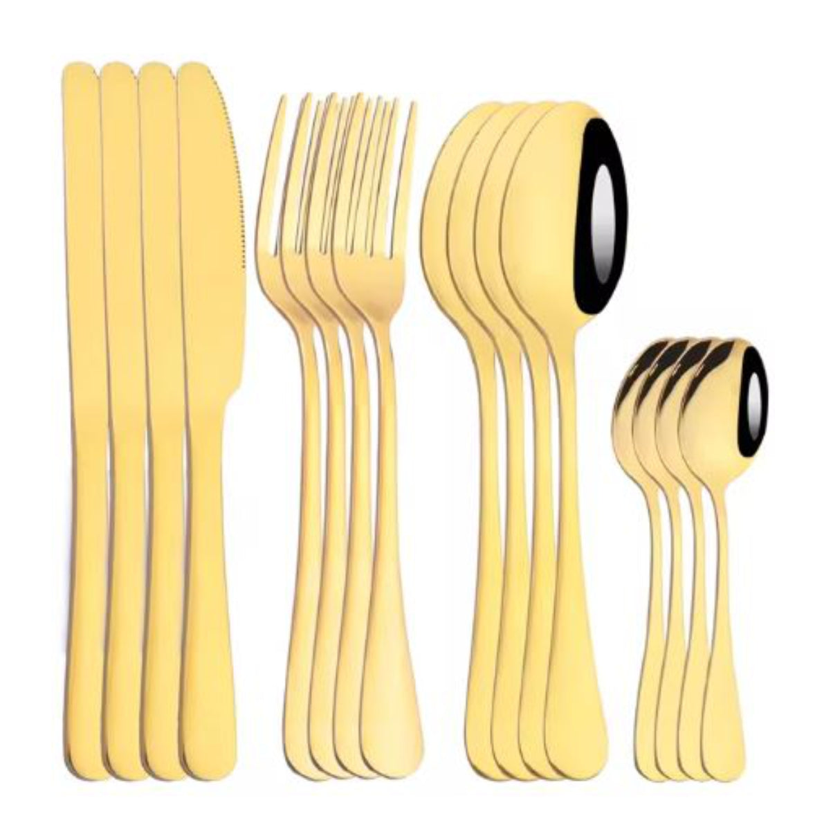 Cubiertos 24 Piezas De Lujo Acero Inoxid