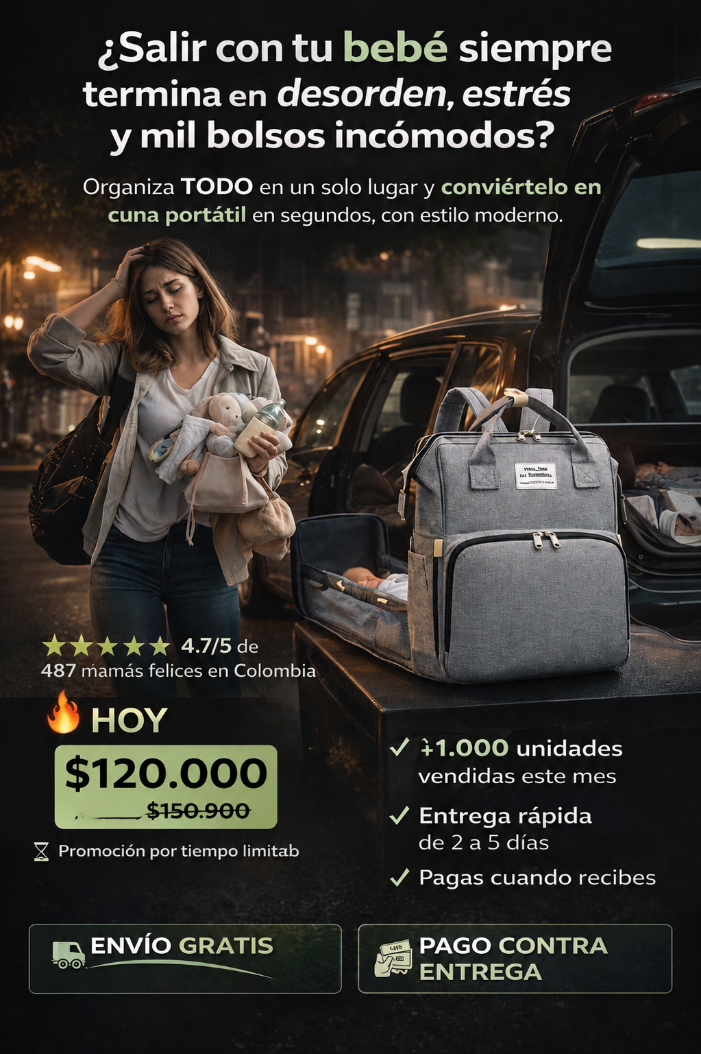 PAÑALERA TIPO CUNA