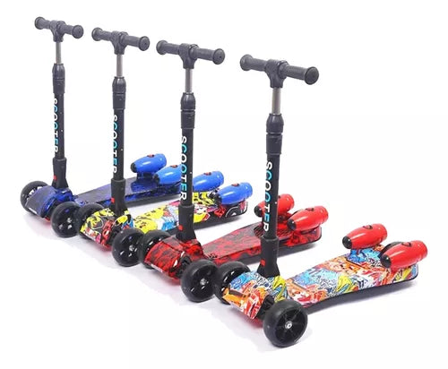 Scooter Monopatín Humo Con Luces